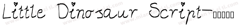 Little Dinosaur Script字体转换